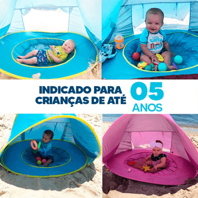 Barraca de praia infantil