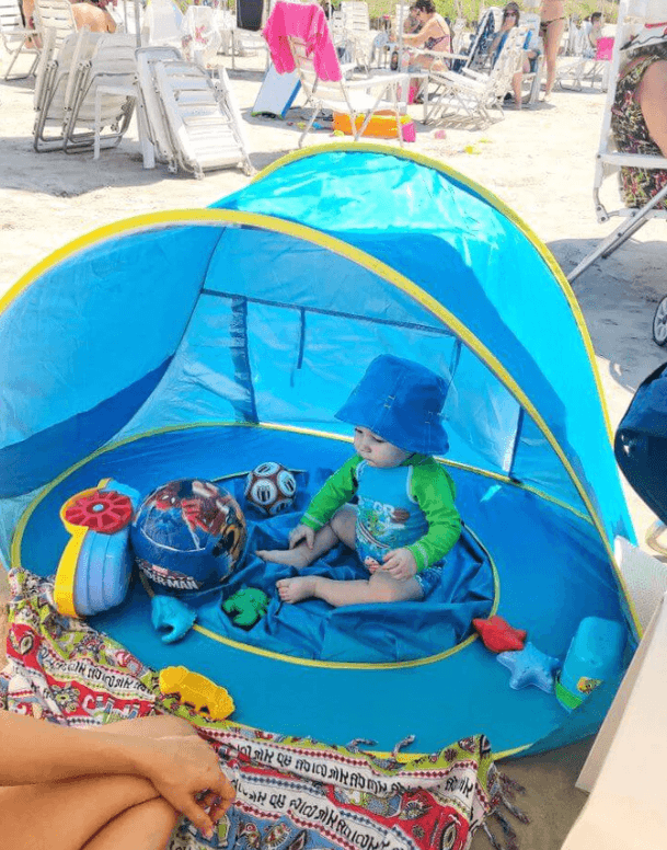 Barraca de praia infantil