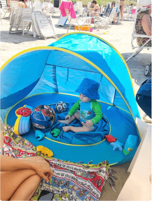 Barraca de praia infantil