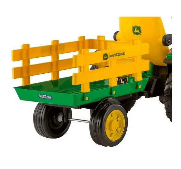 Trator Eletrico Infantil 12v Verde e Amarelo