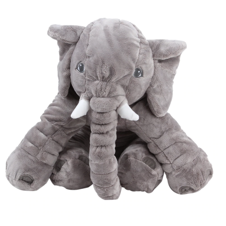 ALMOFADA ELEFANTE SONINHO 60CM TRAVESSEIRO BEBÊ ANTIALÉRGICO