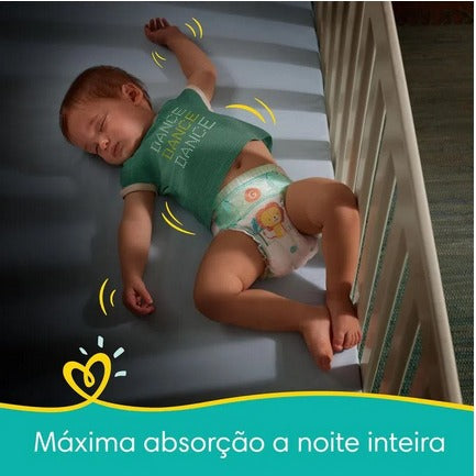 KIT COM 5 PACOTES PAMPERS CONFORT SEC + 5 Lenços Umedecidos