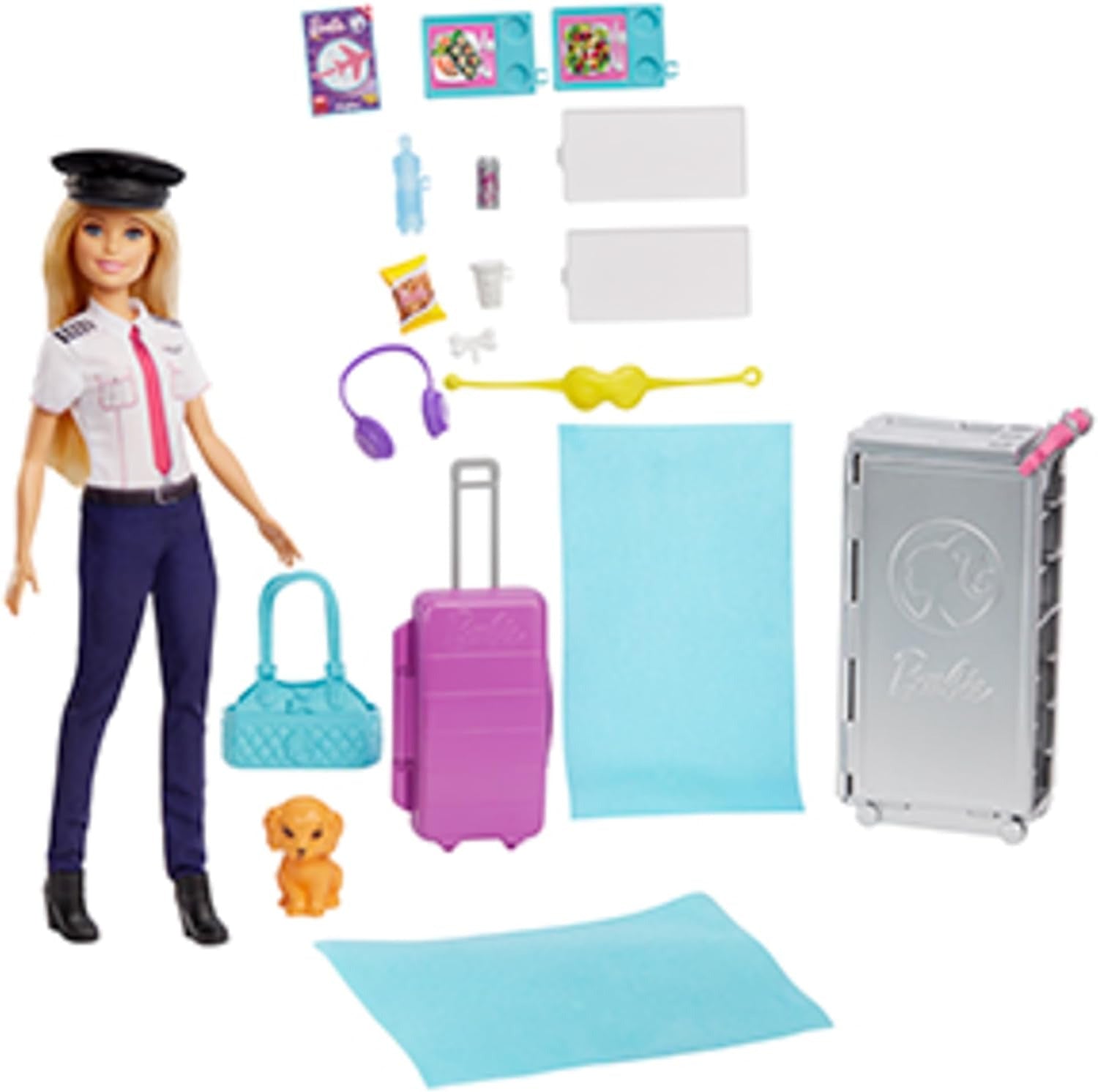 Boneca Barbie Brooklyn Pilota De Avião Jatinho De Aventura