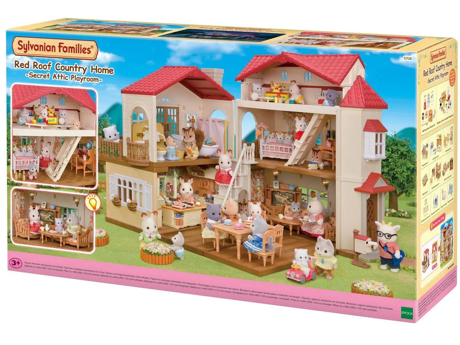 Playset Sylvanian Families Casa Telhado Vermelho