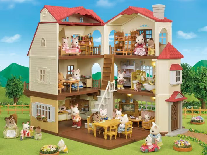 Playset Sylvanian Families Casa Telhado Vermelho