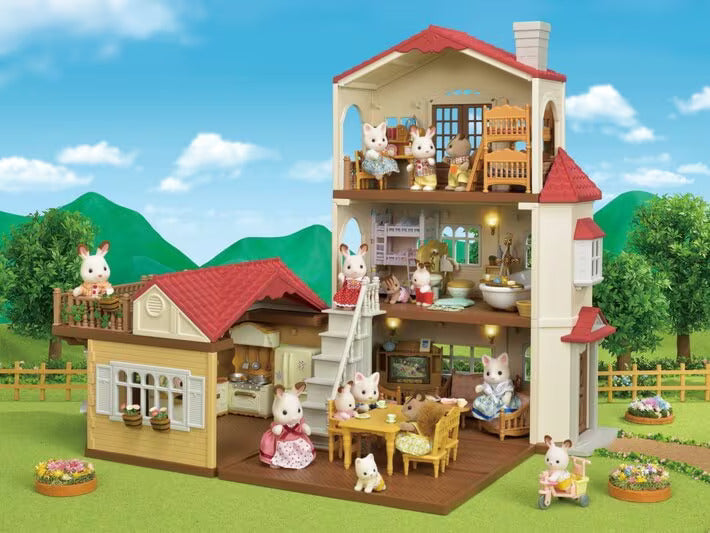 Playset Sylvanian Families Casa Telhado Vermelho