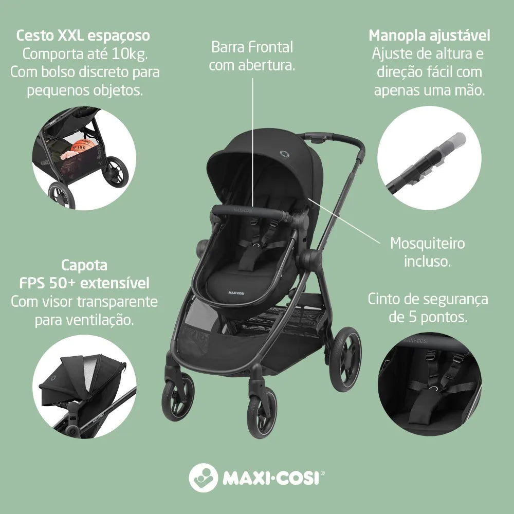 Carrinho Maxi Cosi - Travel System Anna 3 TS TRIO
