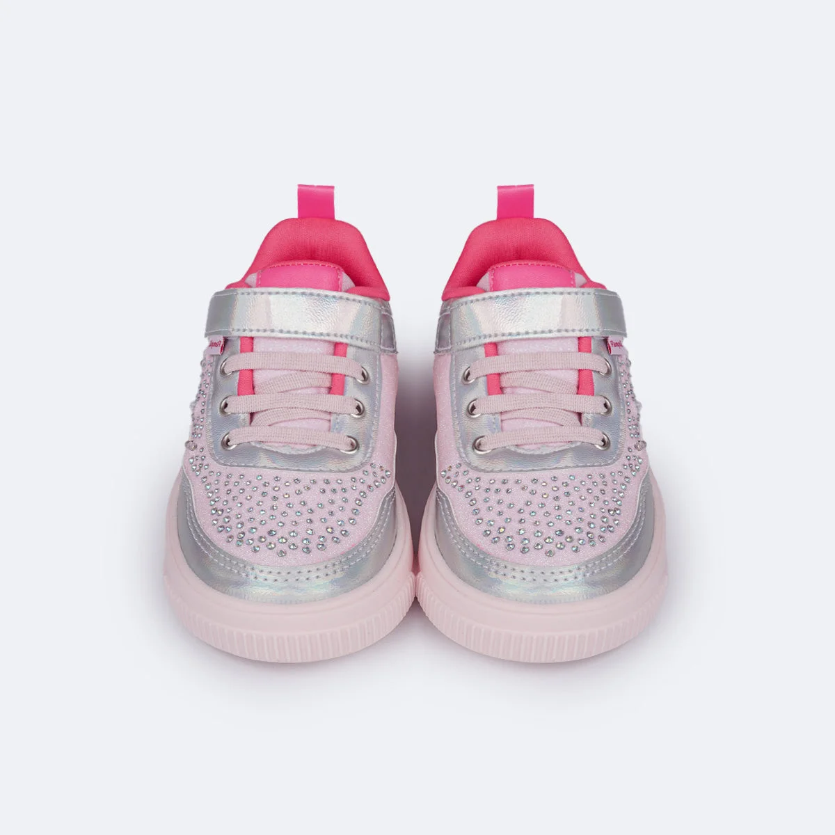 Tênis de Led Infantil Pampili XP 21 Iluminar Rosa e Pink