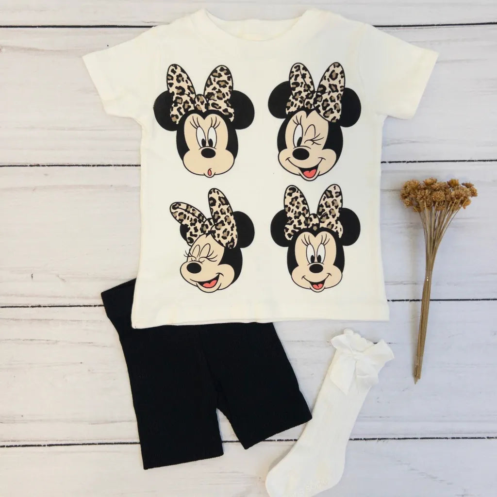 Conjunto Minnie Animal Print