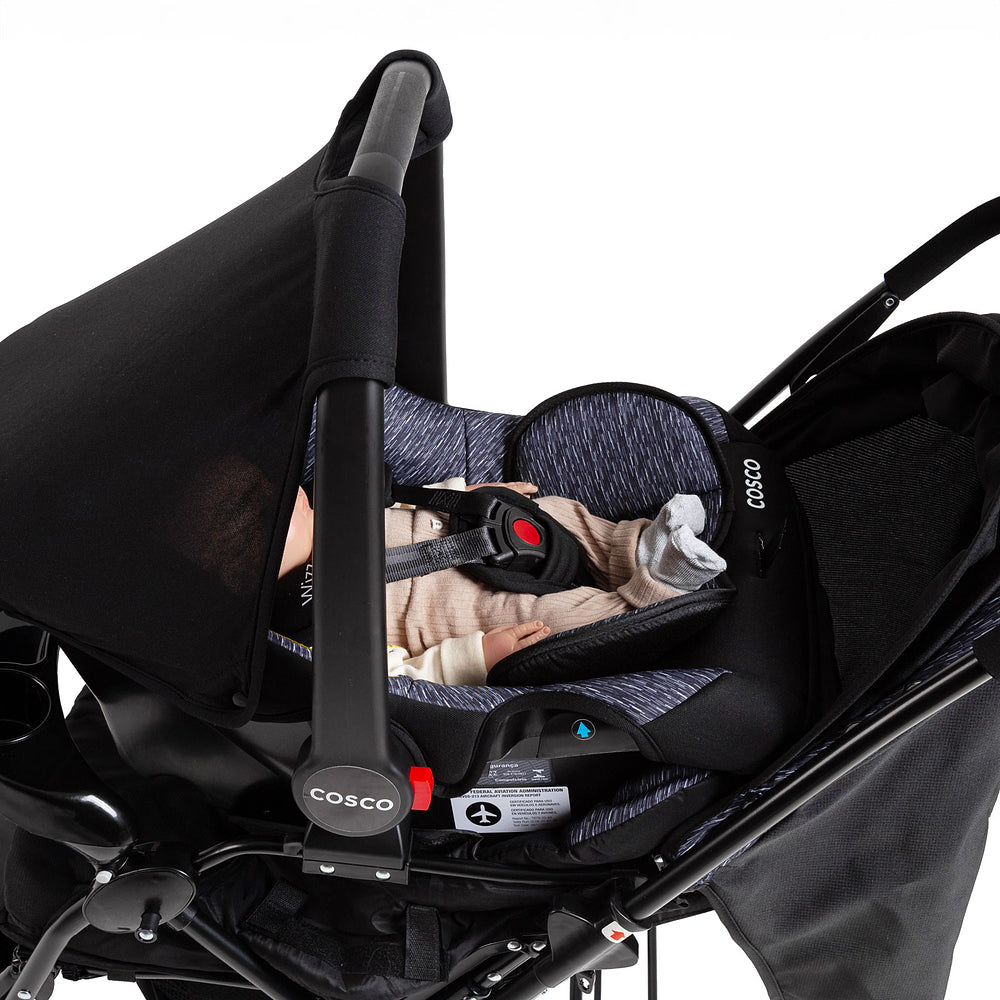 Conjunto Cosco - Carrinho com Bebê Comforto Travel System Reverse DUO