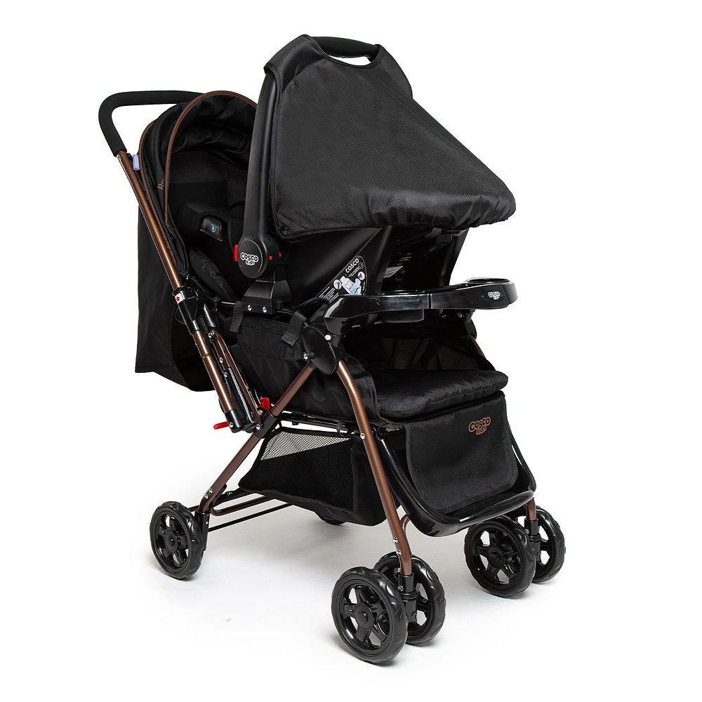 Conjunto Cosco - Carrinho com Bebê Comforto Travel System Reverse DUO