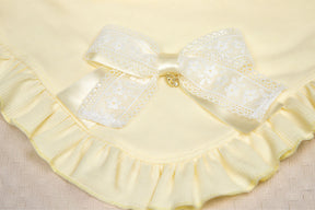 Saída Maternidade Paraiso Luxo Bordado com Manta, Sapatinho e Body