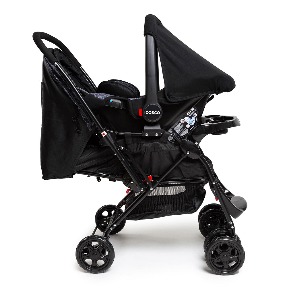 Conjunto Cosco - Carrinho com Bebê Comforto Travel System Reverse DUO