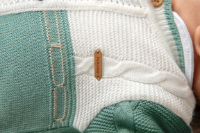 Saída Maternidade Paraiso Tricô Leve 3 Peças Masculino