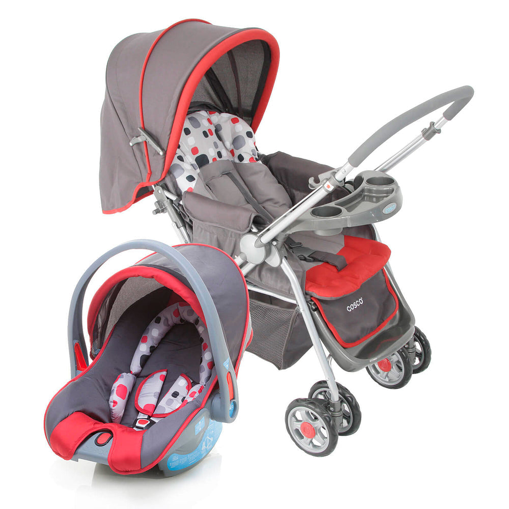 Conjunto Cosco - Carrinho com Bebê Comforto Travel System Reverse DUO