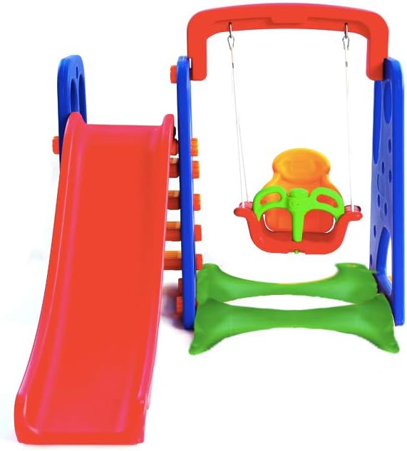 PLAYGROUND COMPLETO ESCORREGADOR COM BALANÇO E CESTA DE BASQUETE BARZI