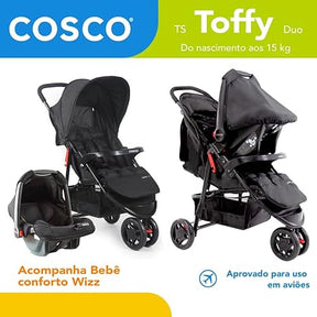Conjunto Cosco - Travel System Toffy