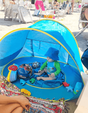 Barraca de praia infantil