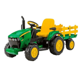 Trator Eletrico Infantil 12v Verde e Amarelo