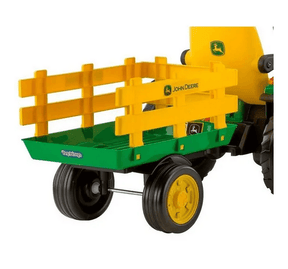 Trator Eletrico Infantil 12v Verde e Amarelo