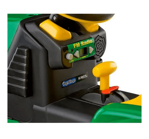 Trator Eletrico Infantil 12v Verde e Amarelo