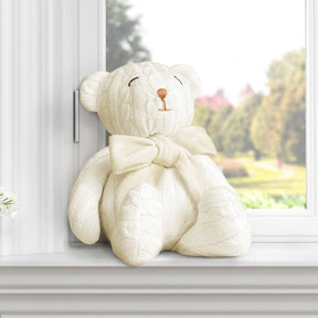 URSO CLÁSSICO TRICOT ROSA 42CM