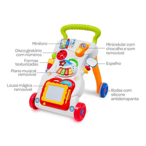 Brinquedo Interativo - Andador Infantil - Passo a Passo Divertido - Dreams ABC