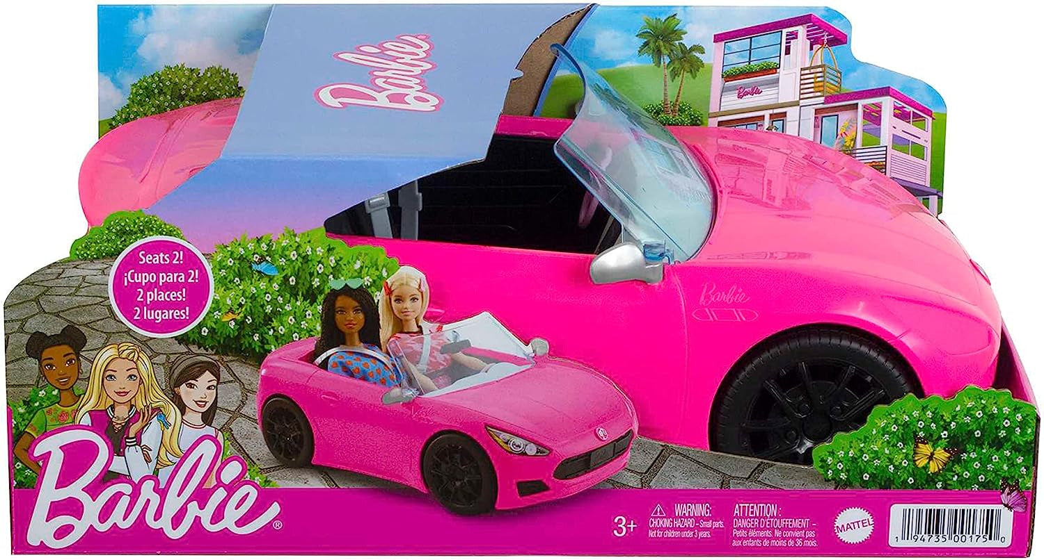 Barbie Boneca Carro Conversível para crianças a partir de 3 anos
