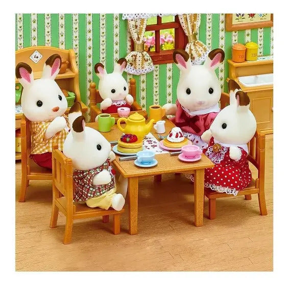 Sylvanian Families Família Dos Coelhos Chocolate
