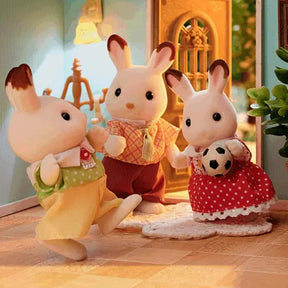 Sylvanian Families Família Dos Coelhos Chocolate
