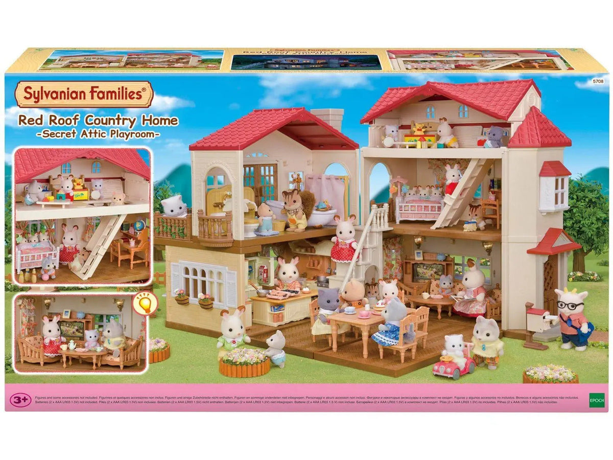 Playset Sylvanian Families Casa Telhado Vermelho