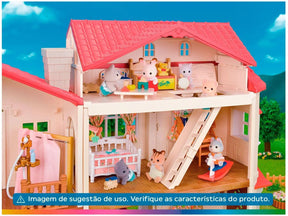 Playset Sylvanian Families Casa Telhado Vermelho