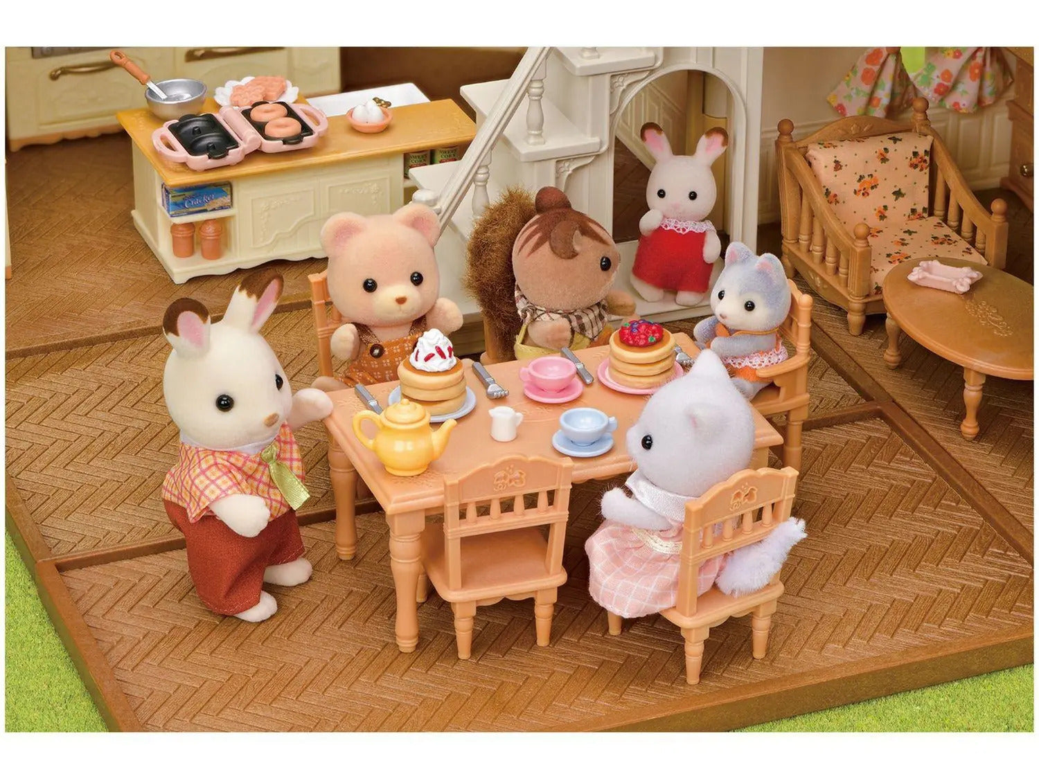 Playset Sylvanian Families Casa Telhado Vermelho