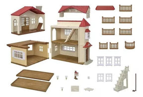 Playset Sylvanian Families Casa Telhado Vermelho