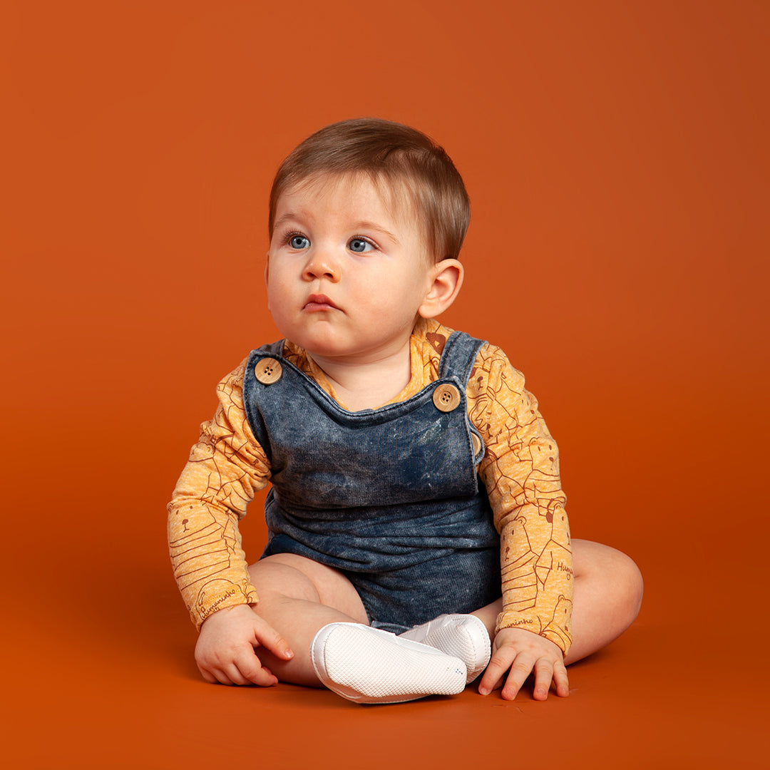 Jardineira Jeans Baby