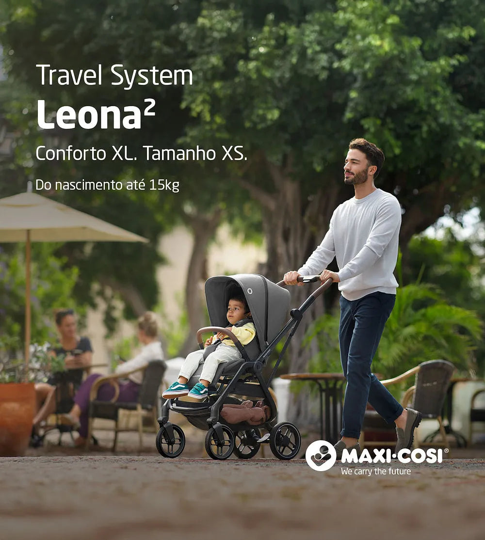 Carrinho Travel System Leona 2 TS TRIO Exclusivo Site