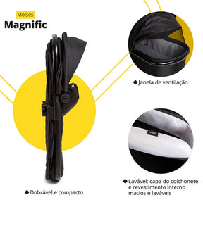 Carrinho Travel System Magnific 5 em 1 Safety