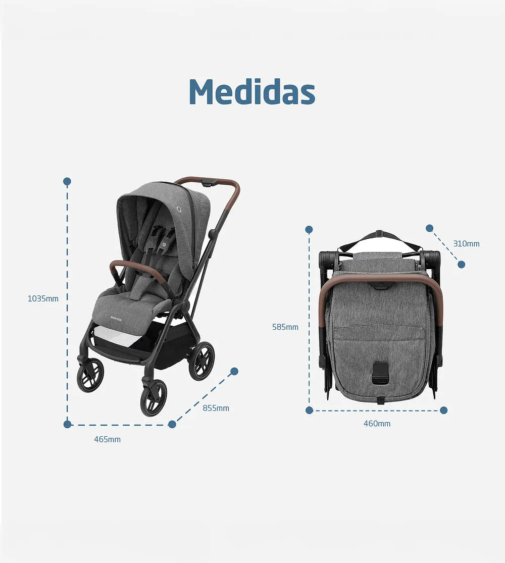Carrinho Travel System Leona 2 TS TRIO Exclusivo Site