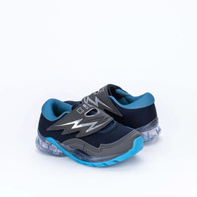 Tênis Infantil Led Menino Kidy Light Flash Marinho