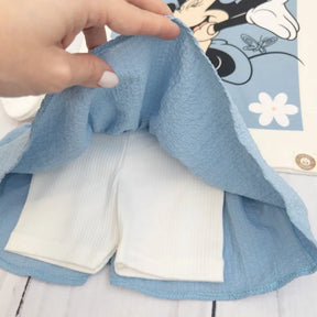 Conjunto Blusa + Shorts Saia Minnie Summer