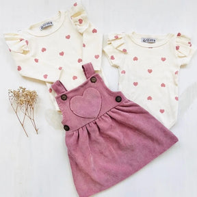 Conjunto Salopete Love Rosê