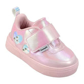 Tênis Infantil Pampili Yumi Led Holográfico Rosa