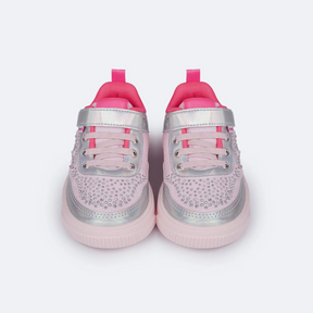 Tênis de Led Infantil Pampili XP 21 Iluminar Rosa e Pink