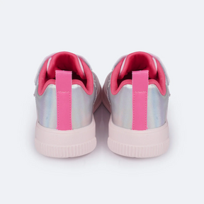 Tênis de Led Infantil Pampili XP 21 Iluminar Rosa e Pink