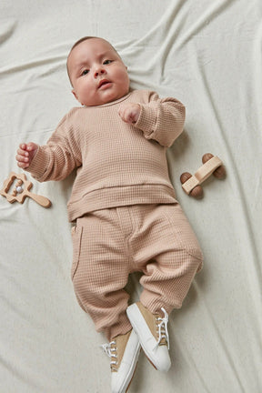 Conjunto Bebê Abrigo Comfy de Malha Texturizada Casinha de Abelha