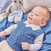 Saída Maternidade Masculina 4 Peças Tricô e Malha Conforto Paraiso